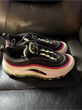 Nike Men’s Air Max 97 Black Pink White Running Shoes